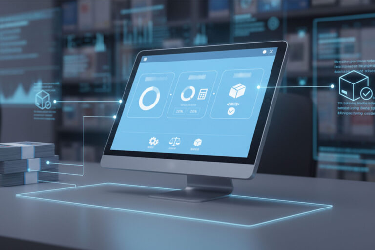 POSシステムでオリパ作成を管理するイメージ図
