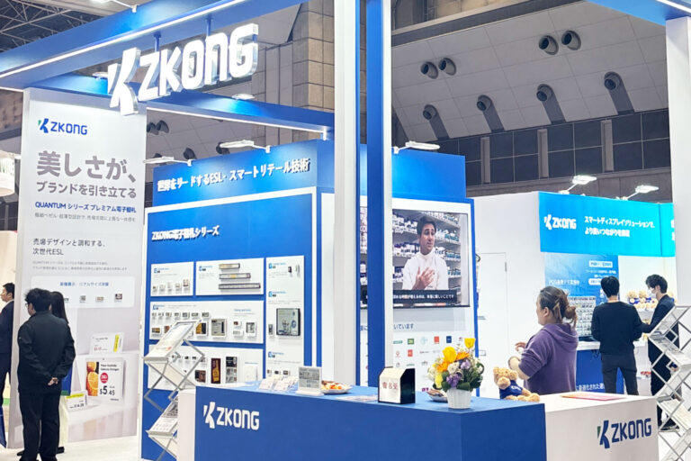 リテールテック2026_MOOV×電子棚札連携_ZKONGブースの様子