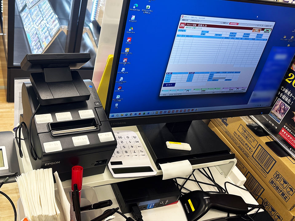 まちキャラ松戸店 導入事例 4 まちキャラ松戸店_MOOVPOS設置の様子